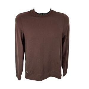 Vuori Ponto Performance Crewneck Sweatshirt Size Small Chestnut Heather EUC